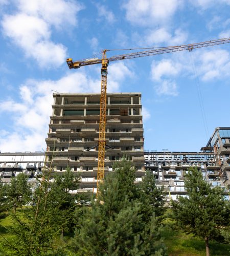 A tower crane rises above an unfinished residential block against blue sky. Modern architecture, city development and real estate progress. SSUCv3H4sIAAAAAAAAA41Py46DMAz8F5+DZCi0kF+pegjEUKtAqsRptUL591Uo1V73NmN7Ht6ALWgwY4NVU2HRlpe6KMsRi7Y/t8VYjtXFdtW5axEUWCMEujzViBfEsm5OXYeIqKA3gQfQG/A8xyDeCLsVNCrwtFryOyTL4jybGTQmBUGMxEAB9JYUDEZocp53/vW7bnkOGkBBiH0GSf1zdlNgJlqHn+yfcpGZzB53vSl4vIX8cmQ7ueeKGT49D7xOR6cYxC0fvDrJ2j1B3PBge4g/b9w5iPM5C+JzdsaSPdaxX1jkSz29mN5/1ymlX7z5cqmEAQAA
